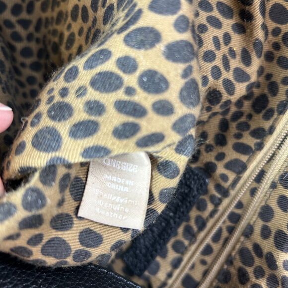 Banana Republic Black Leather Commuter Career Tote Bag - Picture 10 of 14